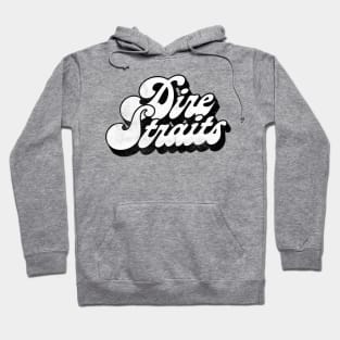 Dire Straits / Retro Faded Style Fan Design Hoodie